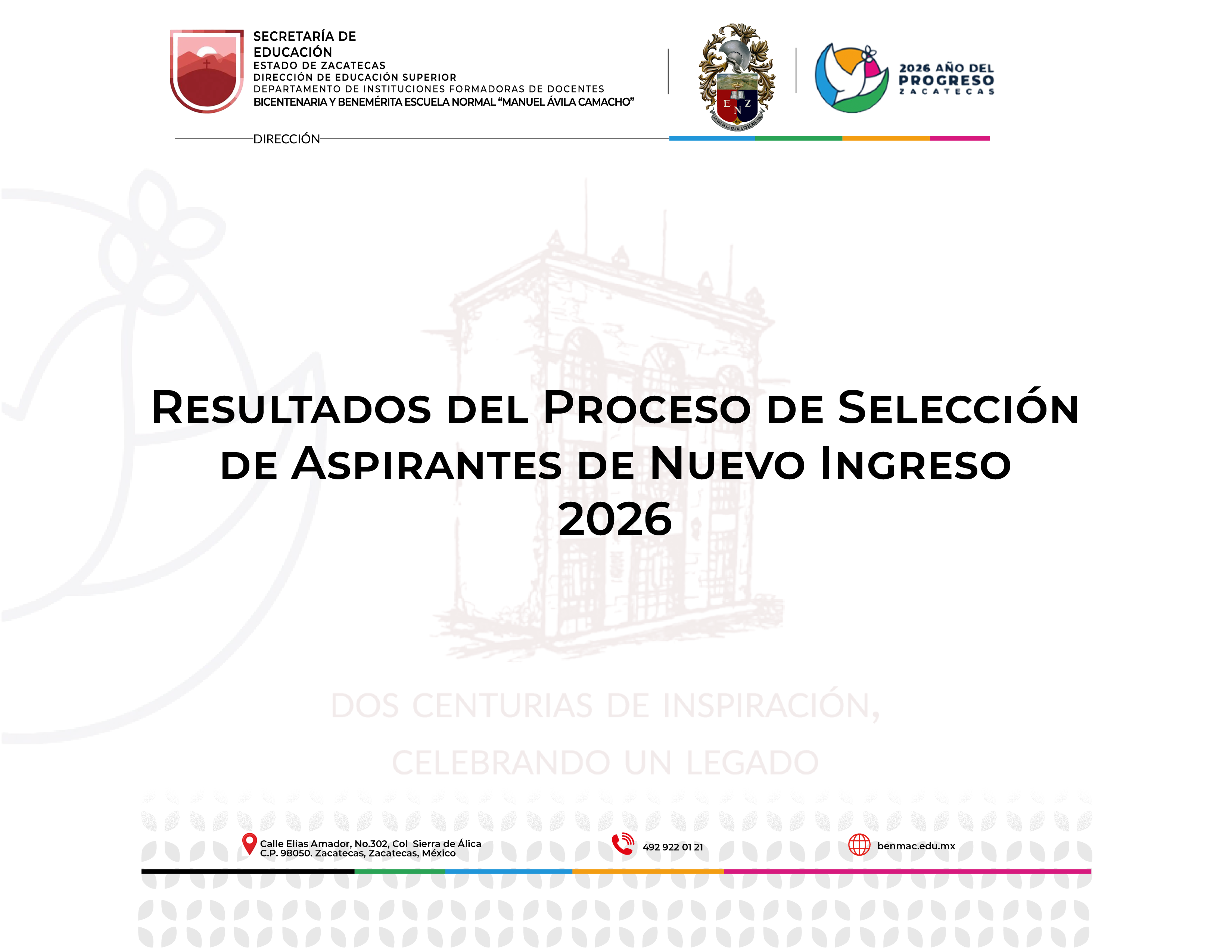 Resultados de Admisión